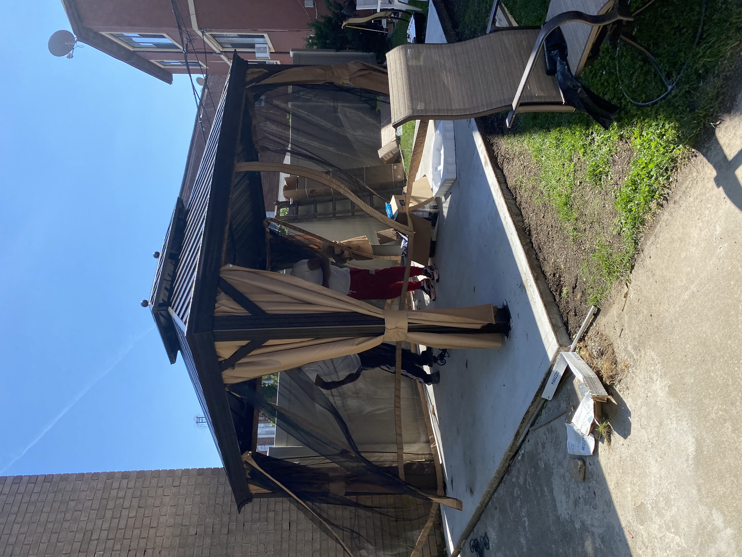 Gazebo assembly and repair by Jose Does It.